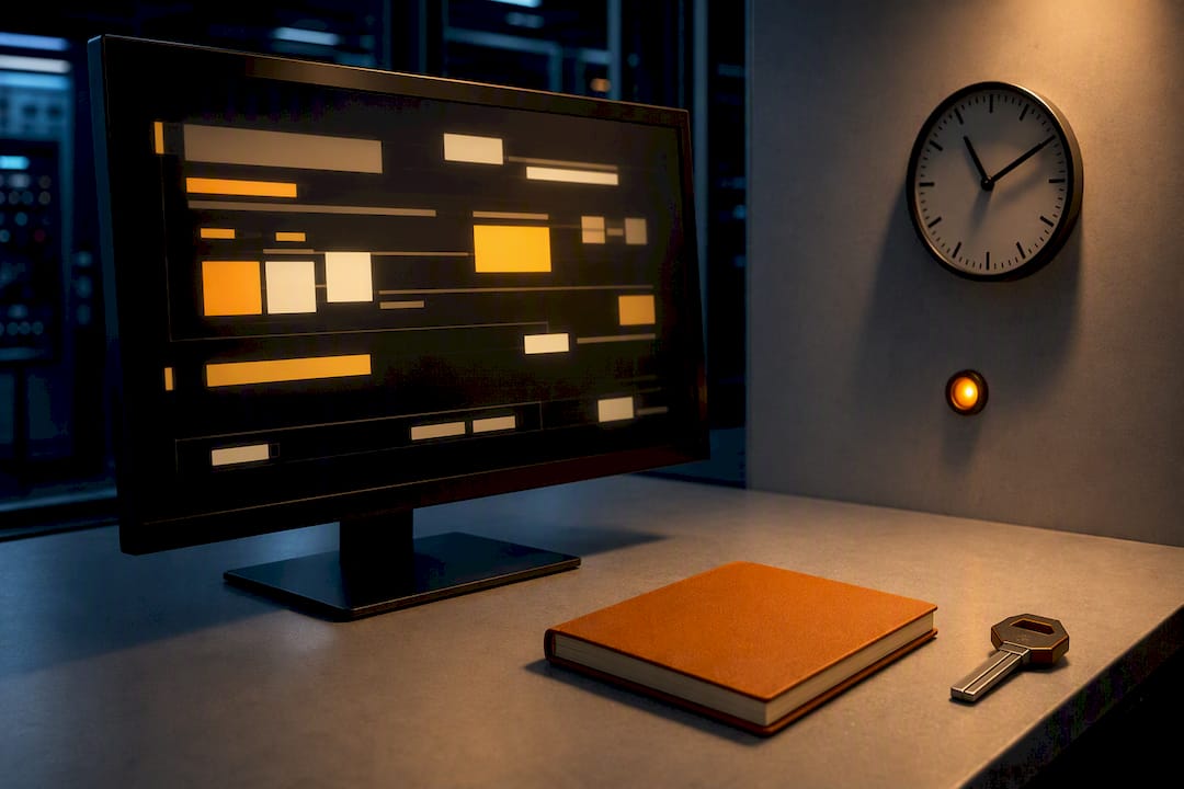 La estación técnica está iniciando una tarea programada